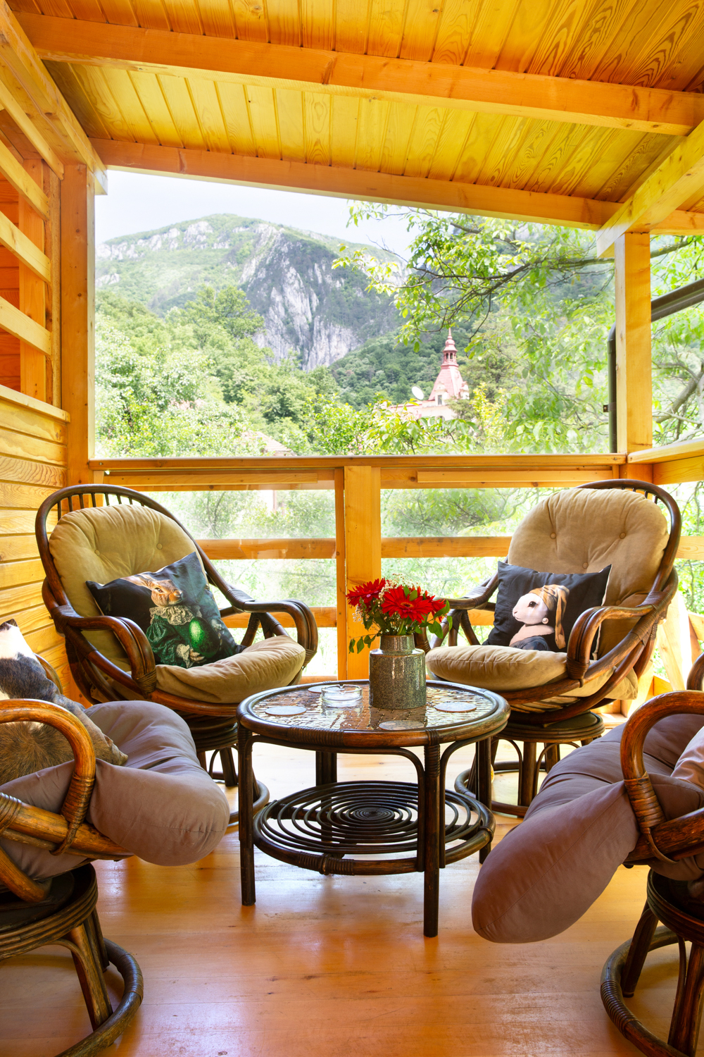 Terrace at Casa Decebal